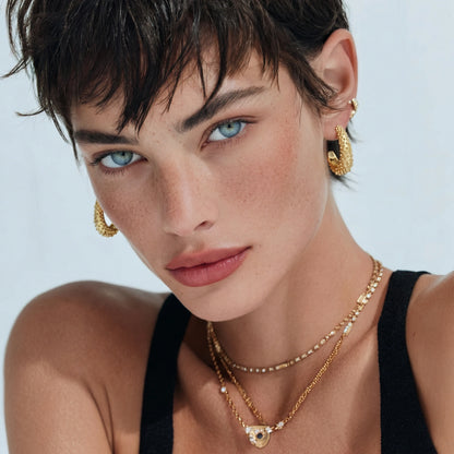 Sea Urchin Textured Hoops