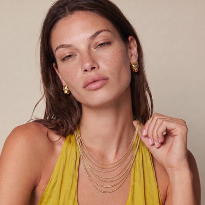 Golden Aura Layers Necklace